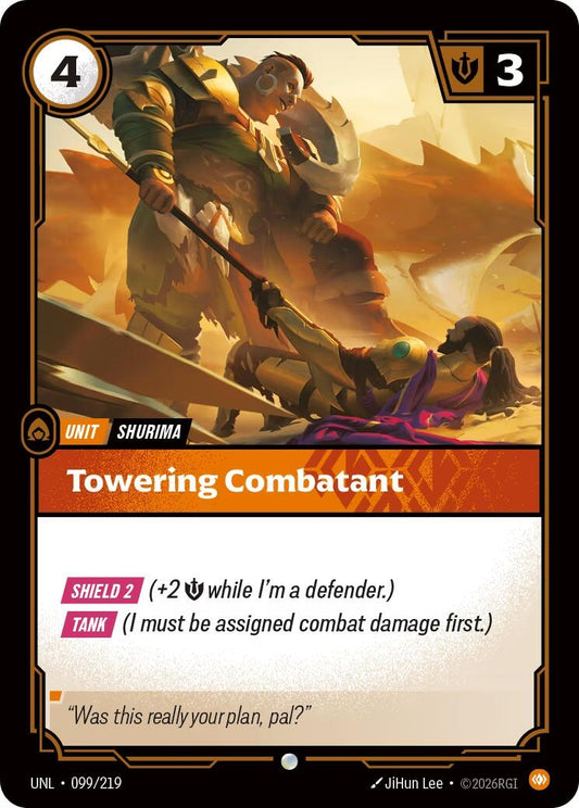 Image for Towering Combatant (099/219) - Riftbound: League of Legends Trading Card Game