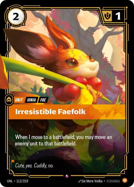Image for Irresistible Faefolk (112/219) - Riftbound: League of Legends Trading Card Game