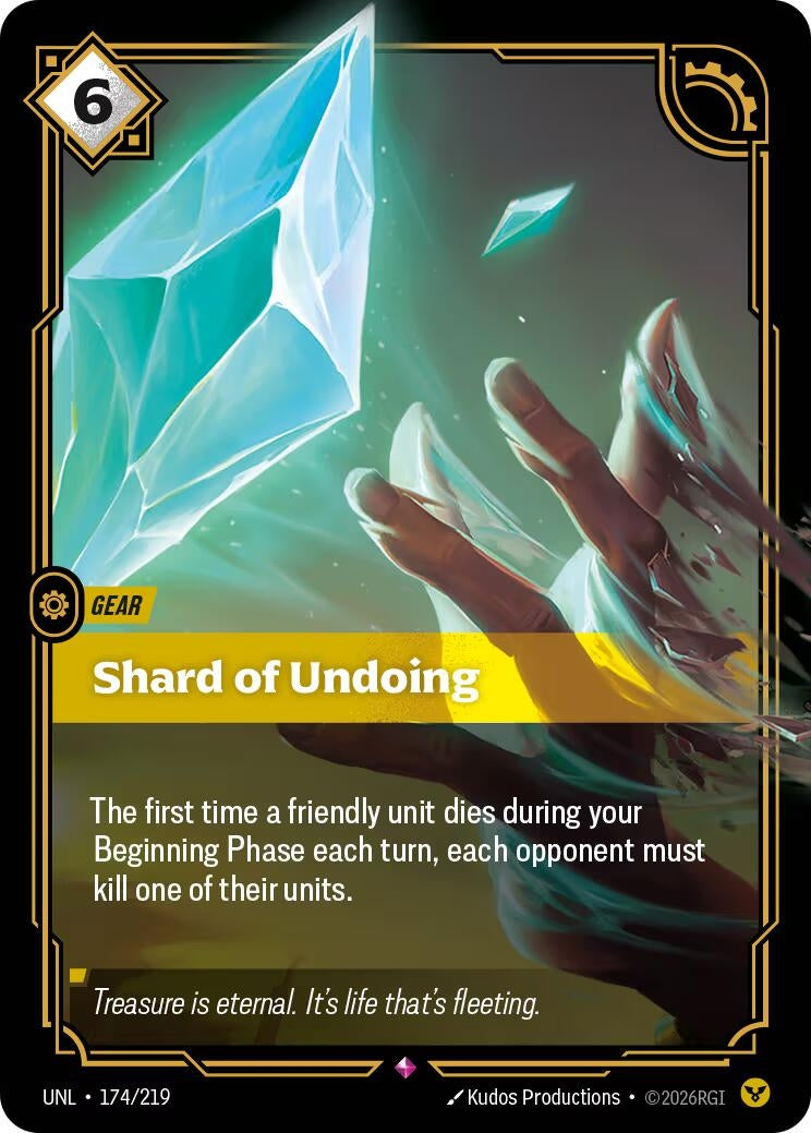 Image for Shard of Undoing (174/219) - Riftbound: League of Legends Trading Card Game