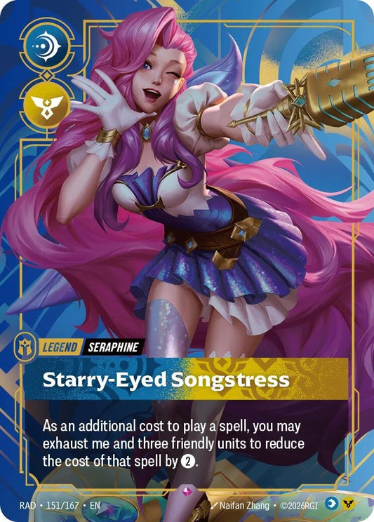 Image for Seraphine, Starry-Eyed Songstress (151/167) (RAD) - Riftbound: League of Legends Trading Card Game