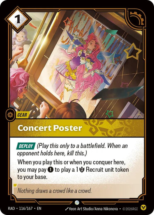 Image for Concert Poster (116/167) (RAD) - Riftbound: League of Legends Trading Card Game