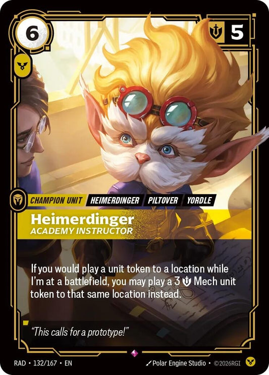 Image for Heimerdinger, Academy Instructor (132/167) (RAD) - Riftbound: League of Legends Trading Card Game