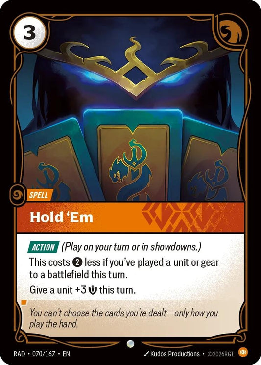 Image for Hold 'Em (070/167) (RAD) - Riftbound: League of Legends Trading Card Game