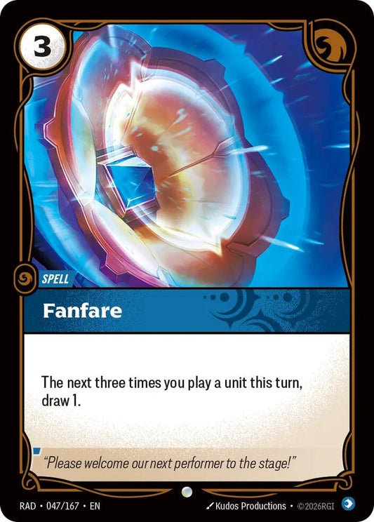Image for Fanfare (047/167) (RAD) - Riftbound: League of Legends Trading Card Game