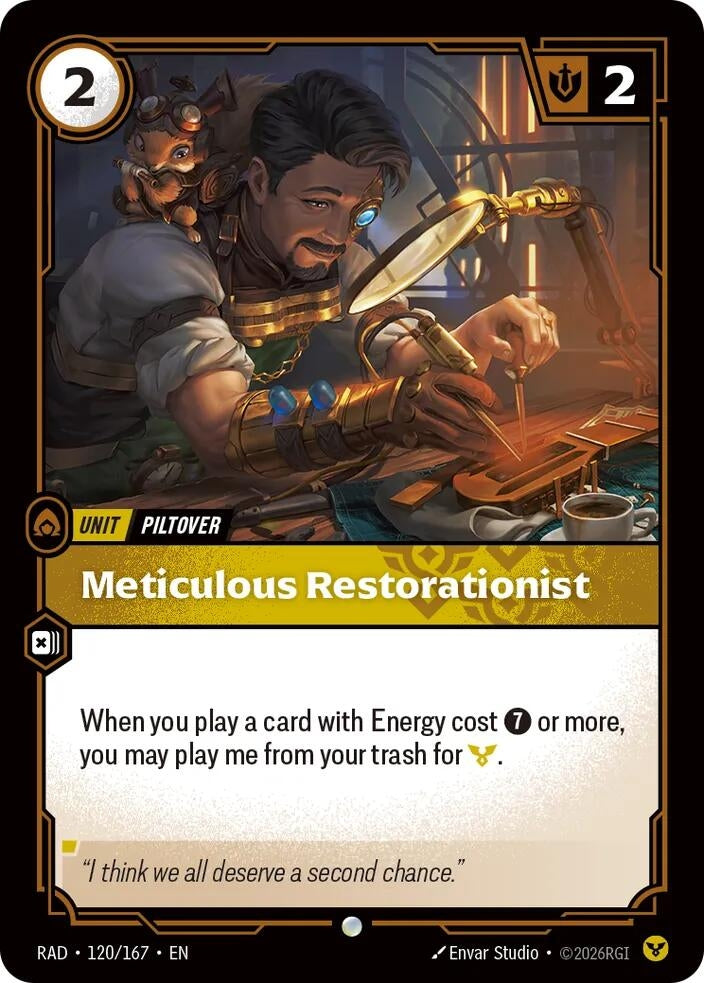 Image for Meticulous Restorationist (120/167) (RAD) - Riftbound: League of Legends Trading Card Game