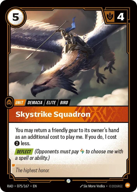 Image for Skystrike Squadron (075/167) (RAD) - Riftbound: League of Legends Trading Card Game