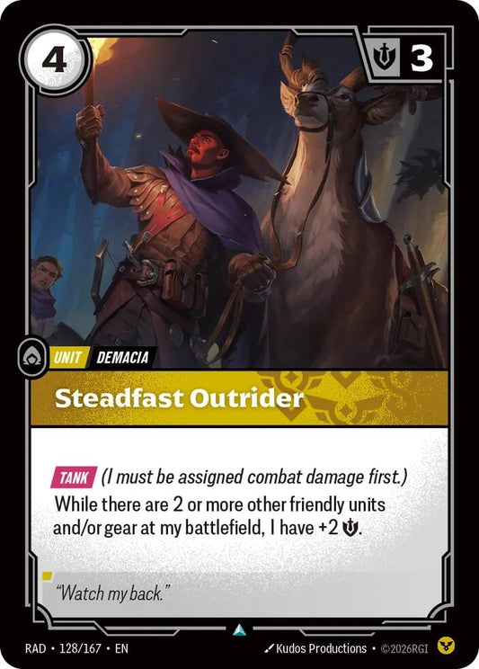 Image for Steadfast Outrider (128/167) (RAD) - Riftbound: League of Legends Trading Card Game