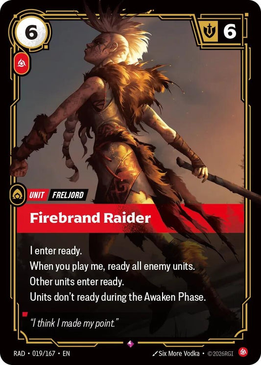Image for Firebrand Raider (019/167) (RAD) - Riftbound: League of Legends Trading Card Game