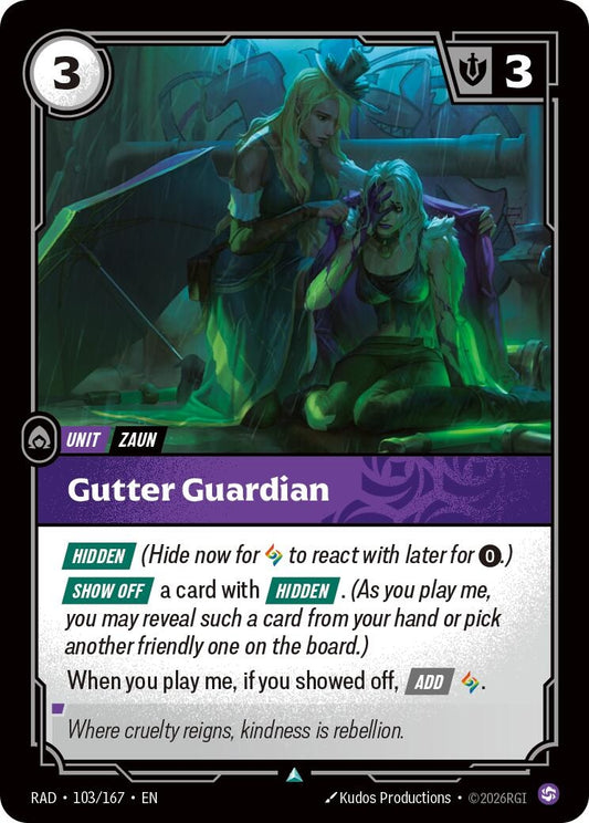 Image for Gutter Guardian (103/167) (RAD) - Riftbound: League of Legends Trading Card Game